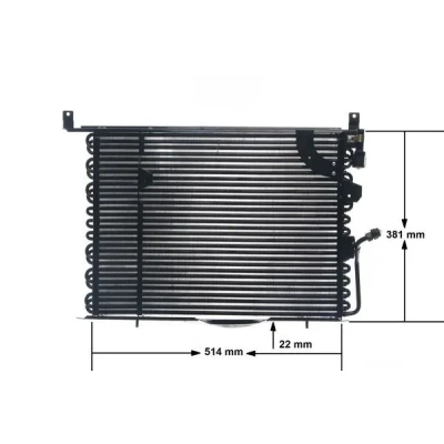 Bilde av MAHLE ORIGINAL AC 149 000S Kondensator uten tørker 515