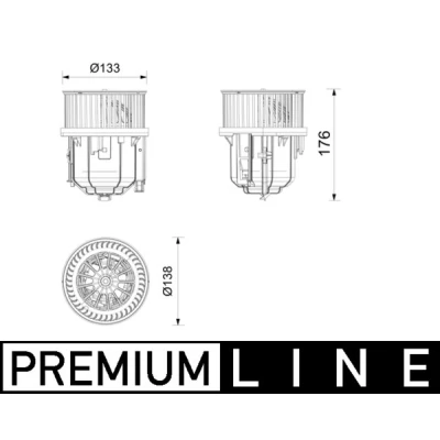 Bilde av Kupévifte MAHLE ORIGINAL AB 416 000P