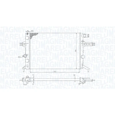 Bilde av Radiator, motorkjøling, opel astra g coupé, halvkombi, kombi, zafira a minibus, minivan, vauxhall mk iv,