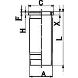 Bilde av KOLBENSCHMIDT 89899110 Sylinderhylse 123mm