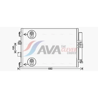 Bilde av PRASCO FD5654D Kondensator med tørker 10,3 Aluminium 545 R 1234yf, 134a FORD: FOCUS 3, Transit Connect V408 Van, C Max 2
