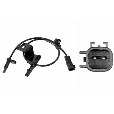 Bilde av HELLA 6PU 358 218 671 ABS Sensor med klammer Hall prinsipp 2 565 FORD: Mondeo 5 Kombi