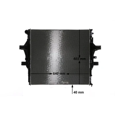 Bilde av MAHLE ORIGINAL CR 2088 000S Radiator 640mm 603mm 40mm Kjøleribber loddet IVECO: DAILY 6 Pritsche/Fahrgestell