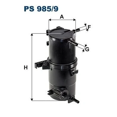 Bilde av FILTRON PS 985/9 Drivstoffilter ledningsfilter 10 VOLKSWAGEN: Amarok Pick up, Flatvogn lastebil / Chassis