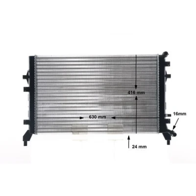 Bilde av MAHLE ORIGINAL CR 1382 000S Radiator 626 408 16 Kjøleribber satt sammen mekanisk VOLKSWAGEN: Passat B6 Variant, Caddy 3, Golf 7