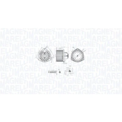 Bilde av MAGNETI MARELLI 069412765010 Interiørvifte MITSUBISHI: Outlander 2 SUV, PEUGEOT: 4007