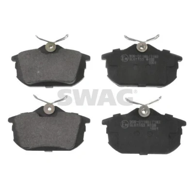 Bilde av SWAG 55 91 6207 Bremseklosser bakaksel inkl. slitasjevarselkontakt med antihyle blikk MITSUBISHI: COLT 6, Carisma Sedan, Hatchback