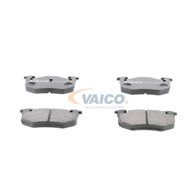 Bilde av VAICO V22 0001 Bremseklosser Q+, original equipment manufacturer quality bakaksel ekskl. slitasjevarselkontakt PEUGEOT: 206 Hatchback, 207 SW