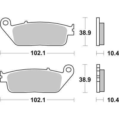 Bilde av TRW Sinter Maxi Scooter MCB631SRM Bremseklosser