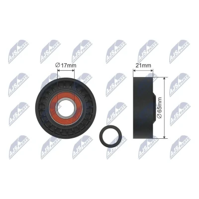 Bilde av Strammerull, kilerem med ribber, ford focus ii, volvo c30, c70 cabriolet s40 v50, 1374427, 30711320, 6M5Q 6A228 BA