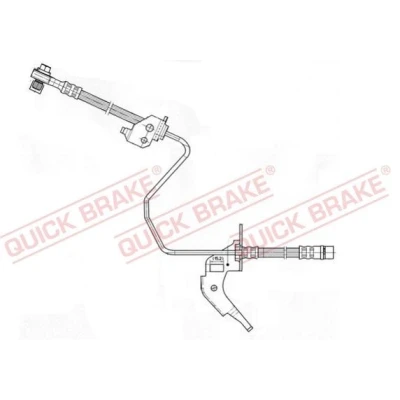 Bilde av Bremseslange, Ytre, Høyre bakaksel, opel,vauxhall, 13116137, 13334946, 5562248, 562149