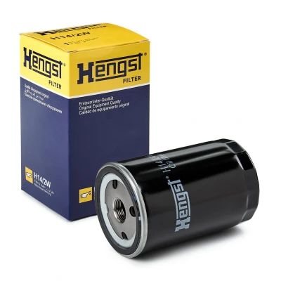 Bilde av HENGST FILTER H14/2W Oljefilter 3/4 16 UNF Påskruingsfilter VOLKSWAGEN: GOLF 3, Transporter 4 Bus, 4, AUDI: A6 C4 Avant, 80 B4 Avant