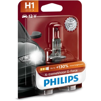 Bilde av PHILIPS 12258XVGB1 Lyspære, fjernlys H1 12V 55W 3500K Halogen FORD: MONDEO 4 Turnier, S Max Mk1, Transit V363 Flatvogn lastebil / Chassis