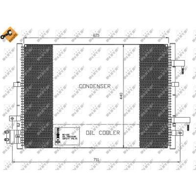 Bilde av Kondensator, klimaanlegg, ford mondeo iii, sedan turnier 1222758, 1226113, 1232654, 1300A097, 1671716, 2S7H19E90