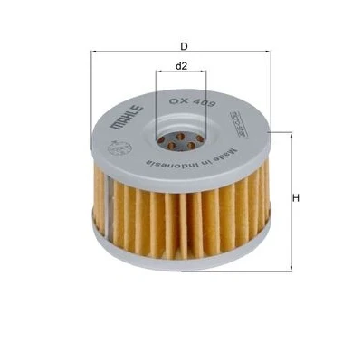 Bilde av MAHLE ORIGINAL OX 409 Oljefilter Filterinnsats
