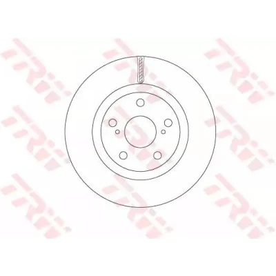 Bilde av TRW DF6675 Bremseskiver 296 28 5 114,3 ventilert spraylakkert TOYOTA: Camry VI Sedan