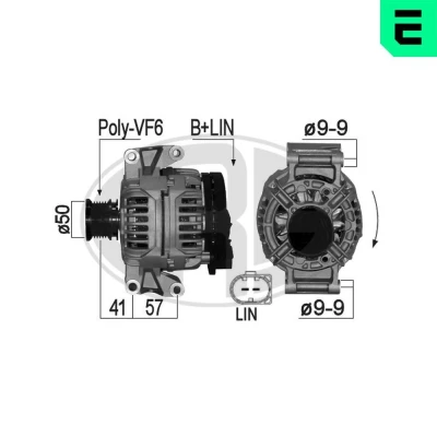 Bilde av Dynamo mercedes benz OE 6 4 615 400 02 80, 646 154 00 02, A 80