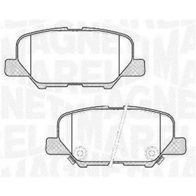 Bilde av MAGNETI MARELLI 363916060678 Bremseklosser med akustisk slitasjevarsel MITSUBISHI: OUTLANDER 3, ASX SUV, TOYOTA: RAV4 IV III SUV
