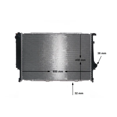 Bilde av MAHLE ORIGINAL CR 287 000S Radiator 650 438 34 Kjøleribber loddet BMW: 5 Sedan
