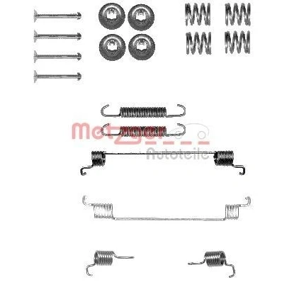 Bilde av METZGER 105 0014 Tilbehørsett, bremsesko FIAT: 500 Hatchback, Panda II Hatchback