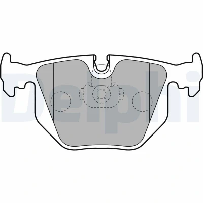 Bilde av DELPHI LP1803 Bremseklosser klargjort for slitasjeindikator med antihyle blikk uten tilbehør BMW: X3, 3 Sedan, Touring, LAND ROVER: Range Rover