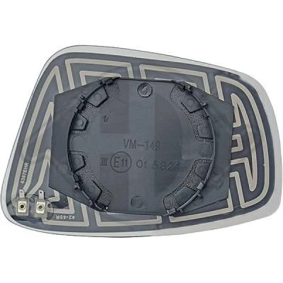Bilde av DIEDERICHS 7433126 Speilglass høyre SKODA: Rapid Hatchback