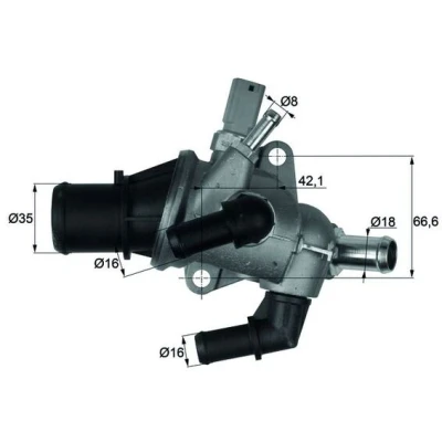 Bilde av MAHLE ORIGINAL TI 158 83 Termostat