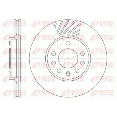 Bilde av REMSA 6584.10 Bremseskiver framaksel 280, 280 25 5 ventilert OPEL: Combo C Varebil / Stasjonsvogn, Zafira B, Astra H Caravan