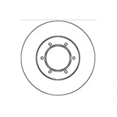 Bilde av MAPCO 15281 Bremseskiver framaksel 258 26 6 ventilert