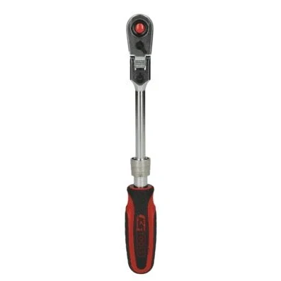 Bilde av KS TOOLS 914.1420 Reversibel skralle 72 6,3 (1/4&quot;) med vinkelledd Krom vanadium stål