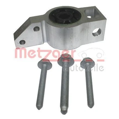 Bilde av METZGER 52071501 Styrestang Lagring med skruer framaksel venstre, ytre Gummimetallager for casterstag VOLKSWAGEN: Touran I, Golf 5, Caddy 3