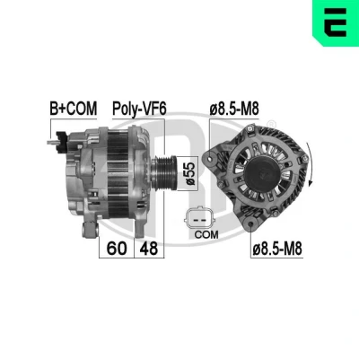 Bilde av ERA 210996A Dynamo 14V 210A RENAULT: MEGANE 3 Grandtour, Kangoo II Express