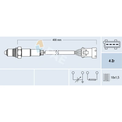 Bilde av Lambdasonde, citroën,peugeot, 1628.6R, 1628.9W, 96.229.969, 96.284.479