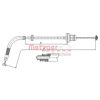 Bilde av METZGER 413.25 Gasskabel COFLE
