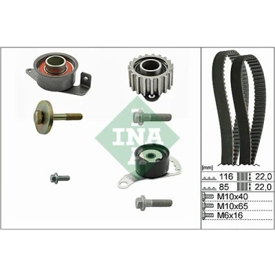 Bilde av INA 530 0104 10 Registerreimsett 116 FORD: Escort 6 Cabrio, MONDEO 2, FIESTA 4