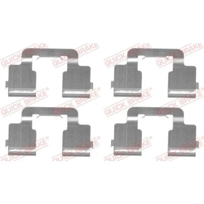Bilde av QUICK BRAKE 109 1733 Tibehørsett, skivebremse belegg FIAT: Scudo II, PEUGEOT: Expert II Van, Tepee, CITROËN: Jumpy MPV
