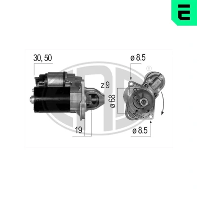 Bilde av ERA 220648A Starter 12 1,1 9 OPEL: Astra J Hatchback, Insignia A Sports Tourer, Corsa D Hatchback