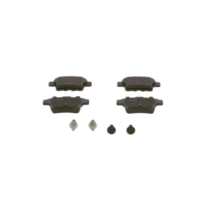 Bilde av BOSCH 0 986 494 199 Bremseklosser Low Metallic med antihyle blikk, skruer tilbehør CITROËN: C4 I Grand Picasso, Picasso 2