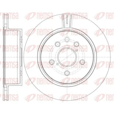 Bilde av REMSA 61255.10 Bremseskiver bakaksel 310, 310 18 5 ventilert LEXUS: IS 2, GS III