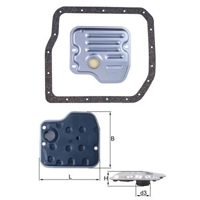 Bilde av MAHLE ORIGINAL HX 237D Automatgirfilter med tetning
