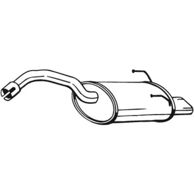 Bilde av BOSAL 148 177 Sluttlyddemper FIAT: 500 Hatchback