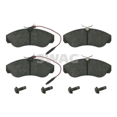 Bilde av SWAG 62 91 6069 Bremseklosser framaksel inkl. slitasjevarselkontakt med skruer FIAT: Ducato II Flatvogn lastebil/Chassis