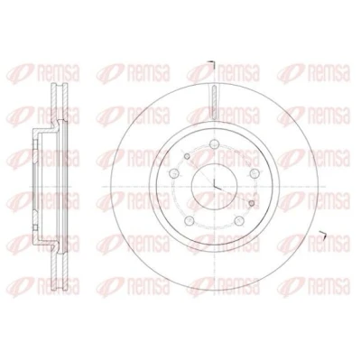 Bilde av REMSA 61423.10 Bremseskiver framaksel 279,8, 279,8 22 5 ventilert SUZUKI: SX4 I Hatchback