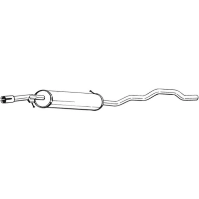 Bilde av Mellomlyddemper, ford galaxy i, mk van seat alhambra, vw sharan, sharan van, 1013486, 1016963, 1016964, 1036587, 1073169, 1077