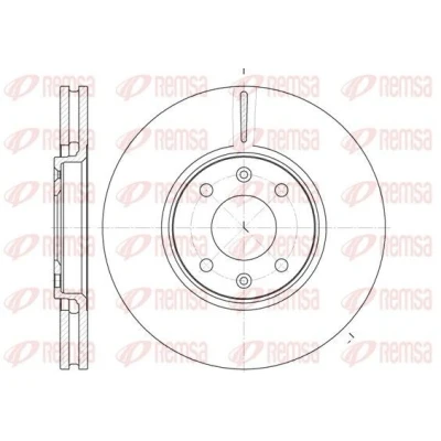 Bilde av REMSA 6587.10 Bremseskiver framaksel 288, 288 28 4 ventilert CITROËN: C5 II Hatchback, Stasjonsvogn, I Stasjonsvogn