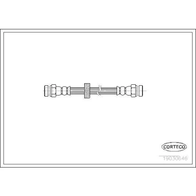 Bilde av CORTECO 19030646 Bremseslange bakaksel 400 AUDI: 100 C4 Avant