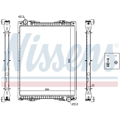 Bilde av Radiator NISSENS 67259A