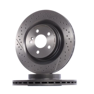 Bilde av BREMBO COATED DISC LINE 09.A326.11 Bremseskiver 330 26 5 innvendig ventilert, slisset / perforert belagt høy karbon med skruer