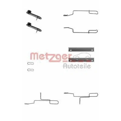 Bilde av METZGER 109 1188 Tibehørsett, skivebremse belegg PEUGEOT: 306 Hatchback