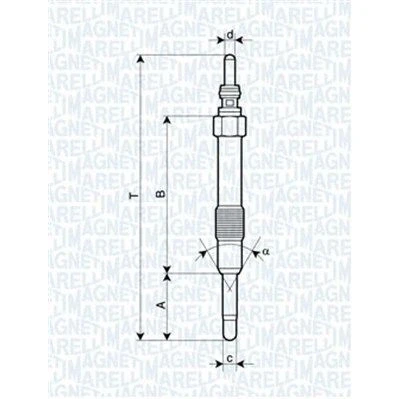 Bilde av MAGNETI MARELLI 062900014304 Glødeplugg 11V 10A M10X1 OPEL: Zafira B, Astra H Caravan, Vectra C Sedan, ALFA ROMEO: 159 Sportwagon, 156 Sportwagon